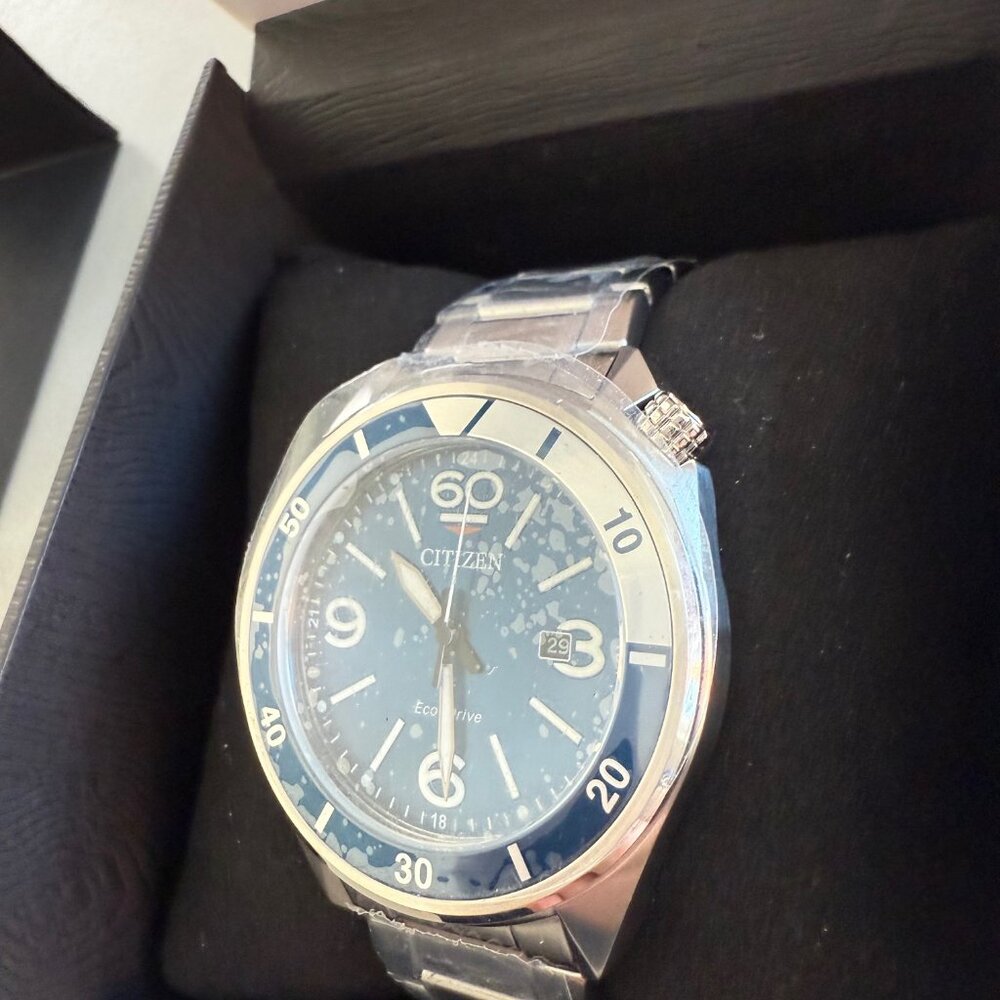 Citizen Men's Eco-Drive Weekender Sport Men's Watch in Stainless Steel, Blue